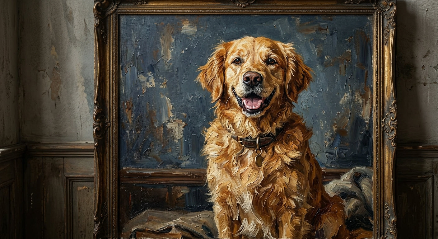 Finished hand-painted portrait