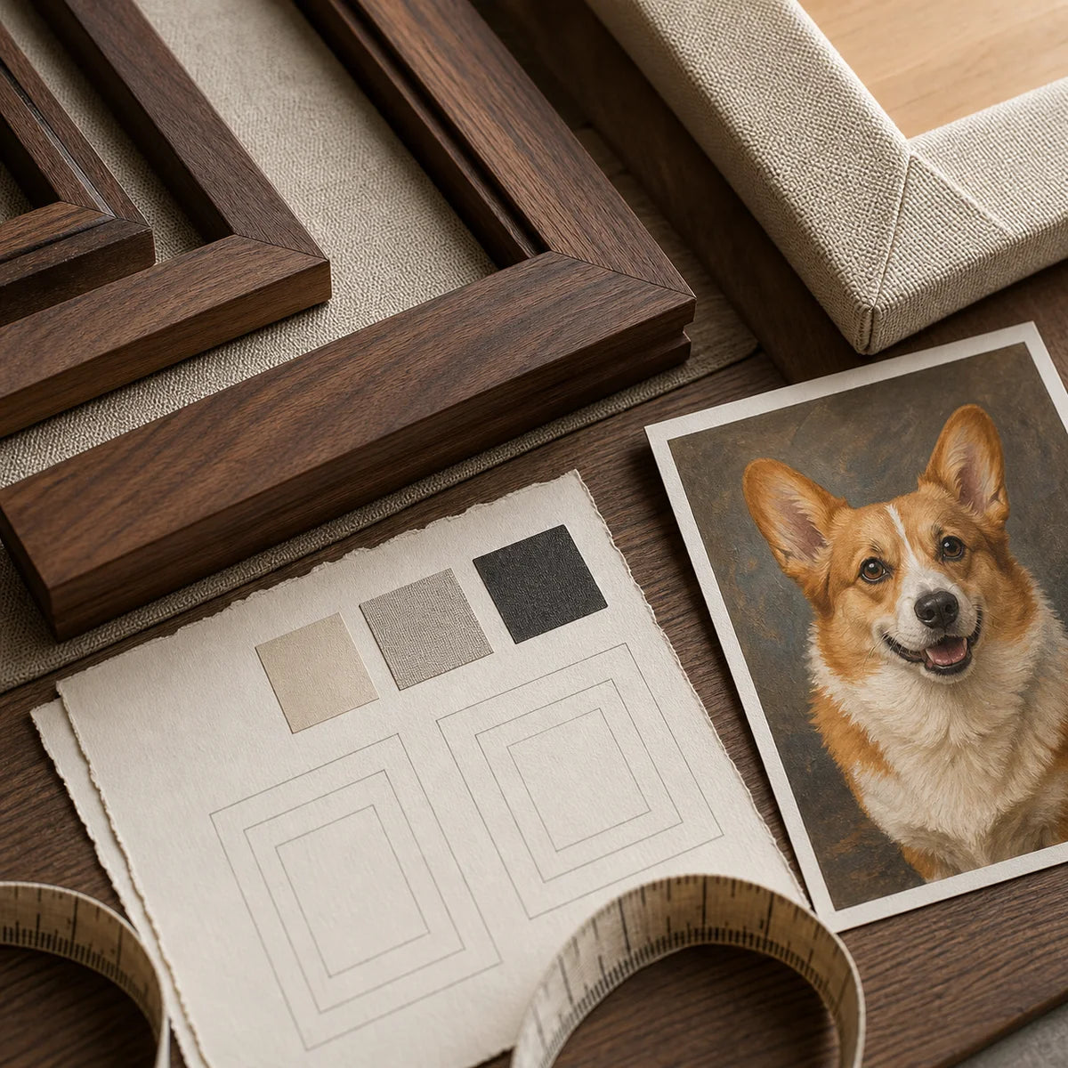 Choose Your Size, Frame, and Approve